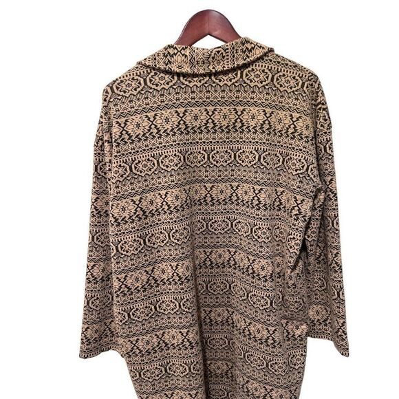 Melrose and Market Black and Tan Patterned Cardigan - Picture 3 of 10